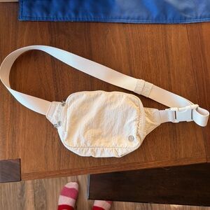 Lululemon Athletica Cream Belt Bag